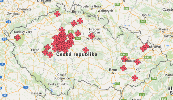 Mapa referencí a dokončených instalací za rok 2015